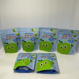 Amara Organic Fruit Bites Apple Kale 0.75oz Lot of 6 No Added Sugar Gluten Free